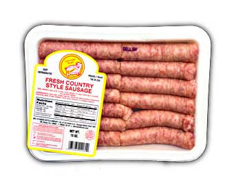 C.W. Brown Country Sausage 2 oz. Links 5 lb.